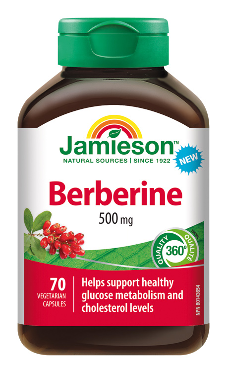 Jamieson Berberín 500 mg 70cps. podpora GLP-1