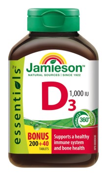 Jamieson Vitamín D3 1000 IU 240tbl.