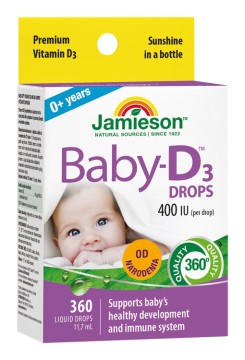 Jamieson Baby-D™ Vitamín D3 400 IU kvapky 11,7ml