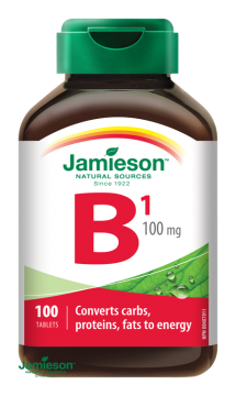 Jamieson Vitamín B1 tiamín 100mg 100tbl.