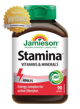 Jamieson Stamina™ komplex vitamínov a minerálov 90tbl.