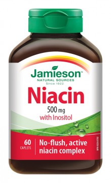 Jamieson Niacín 500 mg/NAD+ s inozitolom 60tbl.