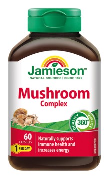 Jamieson Mushroom Complex – Komplex húb na cholesterol, imunitu a energiu 60cps.