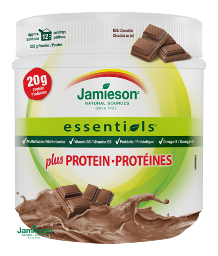 Jamieson Essentials™ plus PROTEIN s príchuťou mliečnej ...